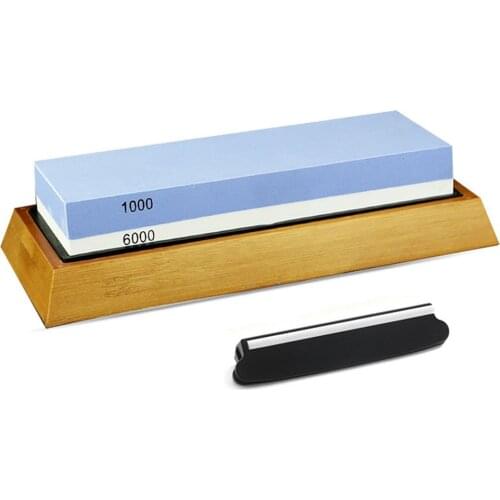 #6000/#1000 Grit Knife Sharpener Stone Dual Side Whetstone Waterstone Kitchen Knife Sharpening Grinder Water Wet Oilstone