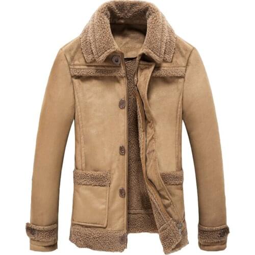 AILOOGE Men's Suede Jackets