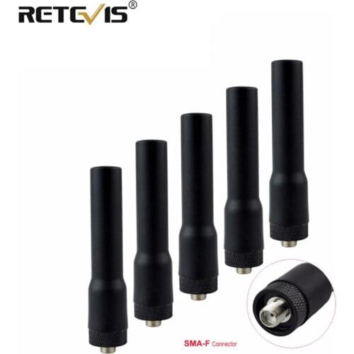 5pcs New Retevis RT20 SMA-F Female Antenna VHF UHF For Baofeng UV5R 888S For Kenwood For Retevis RT5R H777 RT5 Accessories C9004