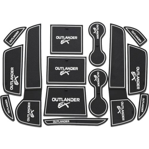 Auto anti-slip cup mat non slip door gate pad for mitsubishi outlander 2013 2014 2015