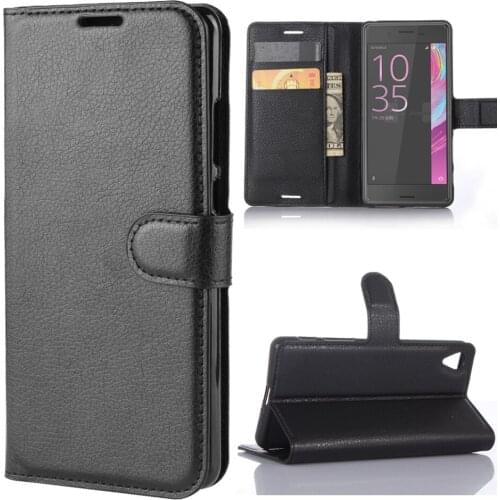 Wallet Cover Card Holder Phone Cases for Sony Xperia X Performance Protective Shell Leather Case for Sony Xperia X Compact X