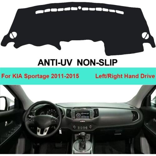 For KIA Sportage 2011 2012 2013 2014 2015 LHD RHD 2 Layers Car Inner Dashboard Cover Carpet Cape Rug Pad Sun-shade Protector