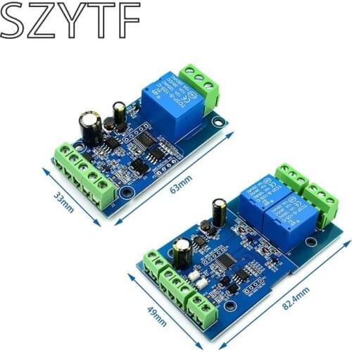 Modbus-Rtu 1 channel / 2-way switch input and output modules relay RS485 / TTL output communication