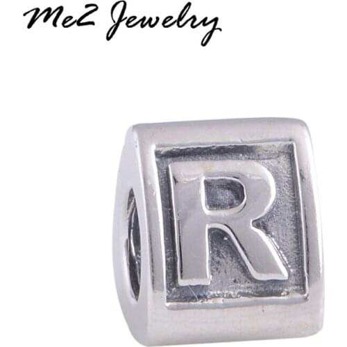 New silver R european beads Summer style charm beads fit 2017 fashion women bracelet free shipping