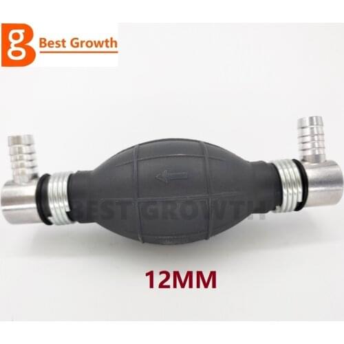 12MM Hand Primer Bulb Fuel Pump For Car Boat Marine Outboard Line Rubber Aluminum Hand Primer Bulb diesel oil transfer petrol