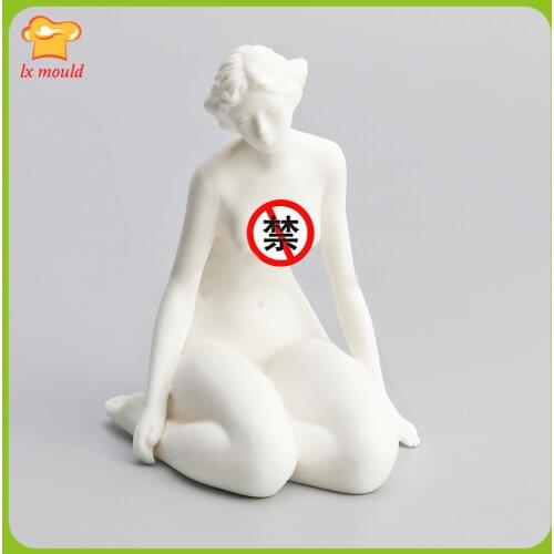 3D Fat Naked Girls Day Gift Candle Mold DIY Making Torso Soap Wax Resin Silicone Mould Art Female Body