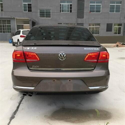For Volkswagen Passat B7 Spoiler 2011-2015 VW Passat B7 Spoiler ABS plastic Material Car Rear Wing Color Rear Spoiler Sport 2013