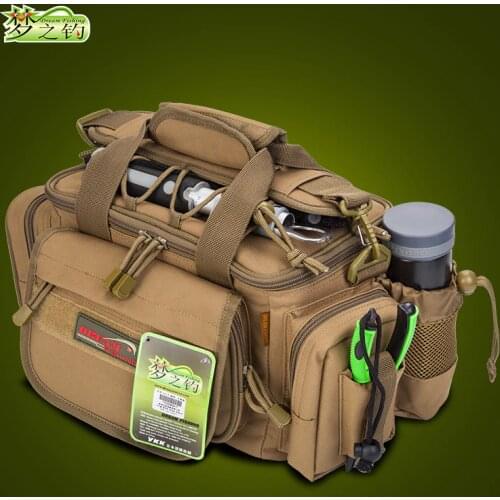 Dream Fishing Large Capacity Fishing Bag 40*23*19cm Waterproof France 1200D Nylon Fishing Tools Storage Mochila Bolsa De Pesca
