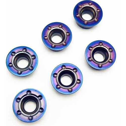 Carbide turning tool RPMT1204 RDMW1204 high quality blue nano coating internal turning tungsten carbide tool metal cutting tool