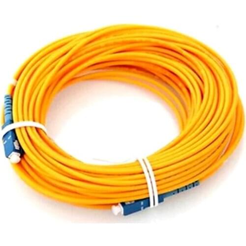 Fiber Optic Cable SC Patch Cord SM SX 3mm 20m 9/125um Fiber Optic Jumper Cable SC/UPC-SC/UPC