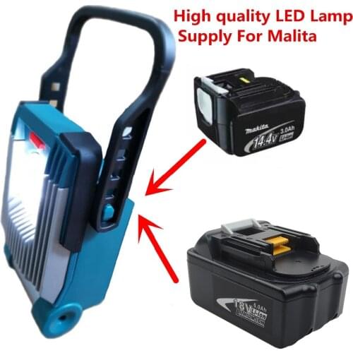 High quality Led lamp For DeWalt For Makita For Bosch For Milwaukee 18V 20V Li-ion Battery Supply LED working light lamp Popular
