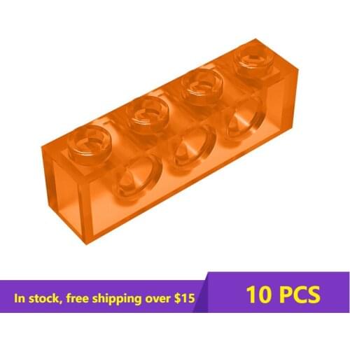 10PCS MOC Bricks Compatible Assembles Particles 3701 1x4 For Building Blocks Parts DIY electric Educational Crea
