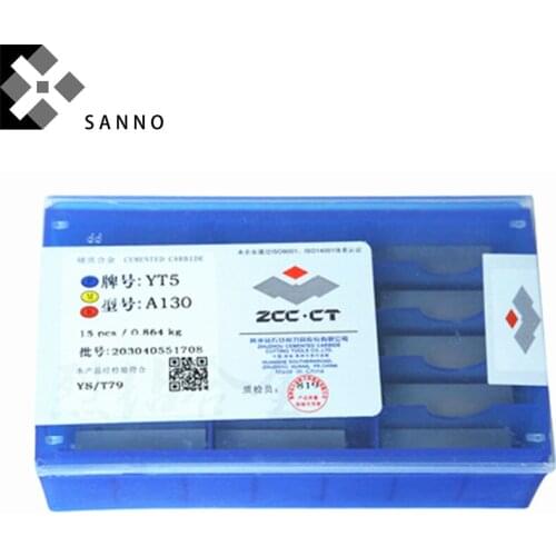 15Piece /lot A130 YT5 A130 YG8 YT15 YW2 YW1 Welding inserts cnc external turning tool carbide brazed blade cutting carbide tips