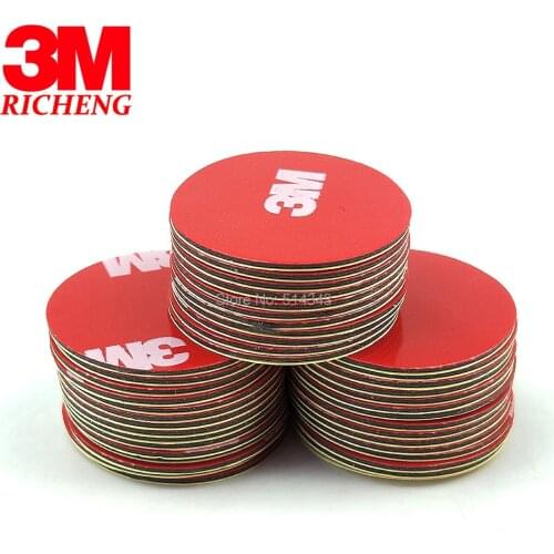 20pcs Circle 25MM, 3M 4229P Acrylic Foam Tape, Double Sided Adhesive for Car, Auto Body Side Door Edge Moldings