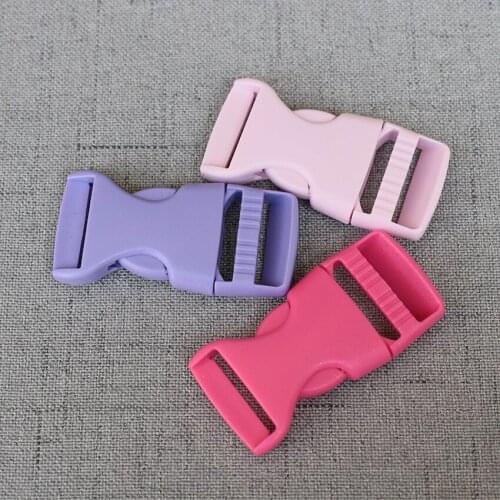 20 Pcs/Lot 20mm Colourful Plastic Release Buckle Strap For Bag Dog Collar Necklace Bracelet Paracord Sewing Accessory