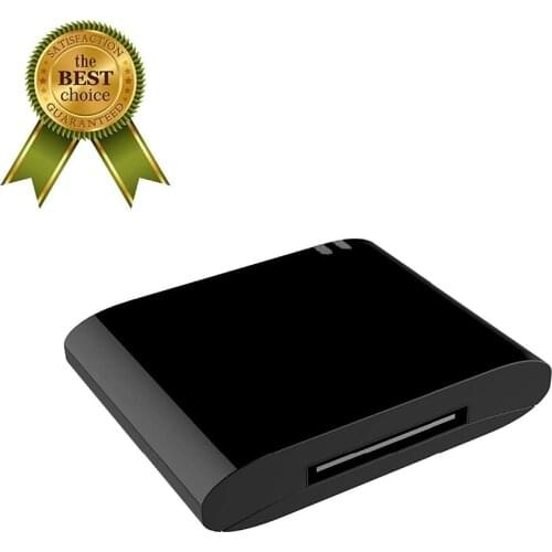 30Pin Bluetooth Music Receiver 30 Pin Stereo Audio Adapter for Sony AIR-SW10Ti ICF-7iP ICF-c05iP ICF-C1iPMK2 ICF-CS10iP Speaker