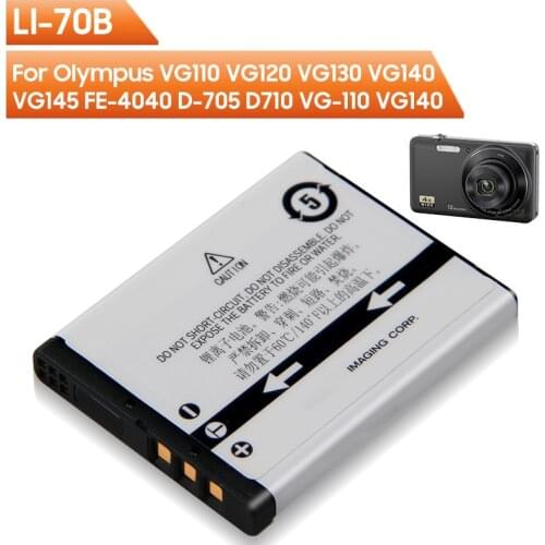 Original Replacement Battery LI-70B For Olympus VG110 VG120 VG130 VG140 VG145 FE-4040 D-705 D710 VG-110 VG140 Battery 650mAh