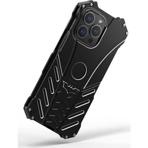Aluminum Metal Armor Case For iPhone X Shockproof Dustproof Carbon Fiber Gorilla Glass For iphone XS Max XR XS Coque Cover shell