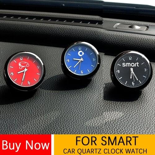 Car Quartz Clock Watch Modified Car Interior Electronic Quartz Watch For Smart 450 451 Fortwo coupe EQ fortwo 453 fortwo forfour