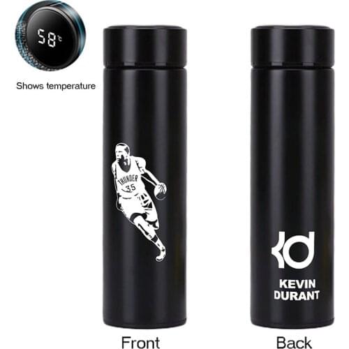 Basketball Star Stainless Steel Thermos Cup 500ml with Tea Compartment Optional Temperature Display 6-12 Hours Water Bottle