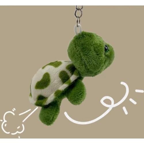 Bag Keychain Backpack 7cm Tortoise Plush Toys Soft Animals Stuffed Dolls Toy for Kids Children Baby Girls Christmas Gifts