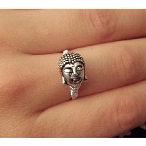 Buddha Boho Ring Wire Wrapped Buddhism Ring