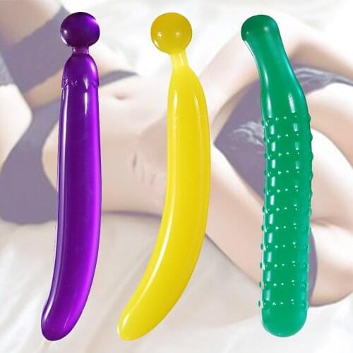 Sex Fun Fruit Dildo Realistic Penis Flexible Long Dick Sex Toys for Woman Vagina Anal Adults Falos Faloimitator Dildos for Women