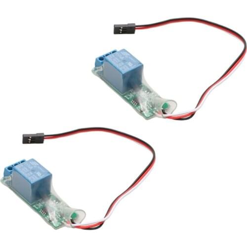 2pcs RC PWM Electronic Relay Switch for RC Airplane DIY Model Navigation Lights Controller Universal K1 Power On-off Switches