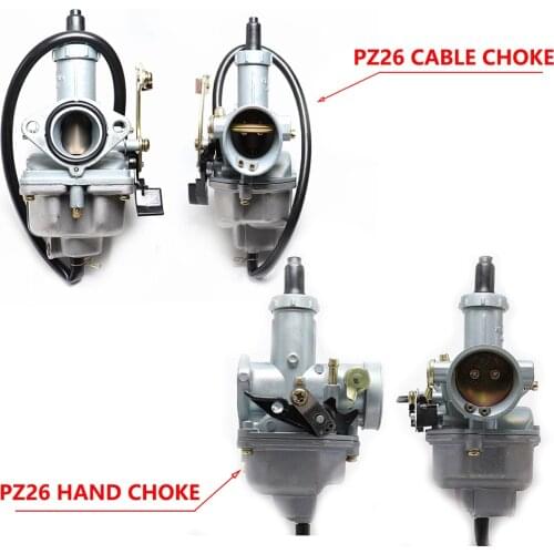 PZ26 26mm Hand Cable Choke Carburetor Carb For CB125 XL125S TRX250 TRX 250EX XR100 XR200 CG CB ATV Quad Dirt Bike Motorcycle
