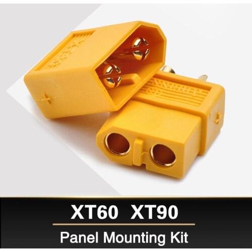 Amass XT60 XT90 Plug Connectors Male and Female Panel Mounting Kit