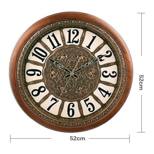 Creative Retro Wall Clock Living Room Bedroom Wall Decoration Mute Clocks Nostalgic Ornaments Wall-mounted Clocks Watches