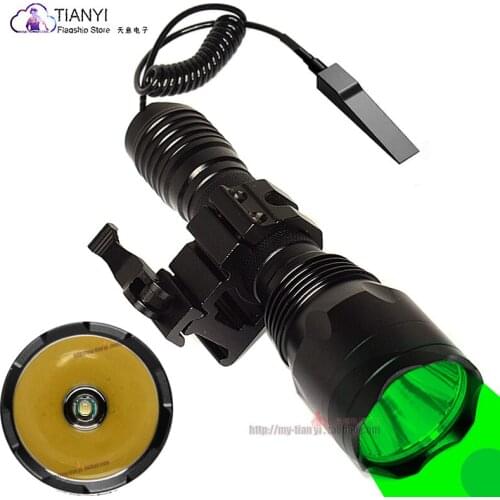 C10 laser flashlight, spotlight, long-range, high-power lighting, outdoor strong light searchlight, wire-controlled flashlight