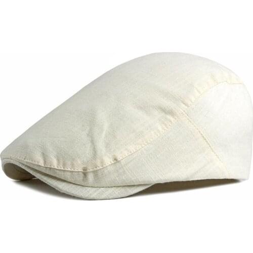 LDSLYJR 2021 Cotton Summer Candy color Newsboy Caps Flat Peaked Cap Men and Women Painter Beret Hats 72