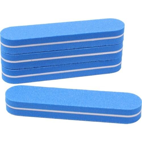 20Pcs Mini Sponge Nail Files lime a ongle professionel 100/180 Grit Sanding Block Blue nagelvijl Manicure Nail Design Tools Set