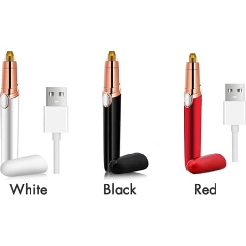 Electric Eyebrow Trimmer Mini Painless Eye Brow Epilator Lipstick Brows Hair Remover OPP Package Without Battery