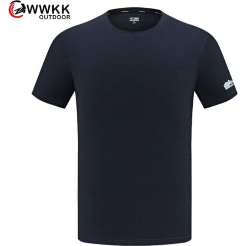 New Mens Breathable T-shirt High Quality Short-Sleeved Outdoor Camping Hiking T-Shirts Summer Sweat-Absorbent Quick-Drying Tops
