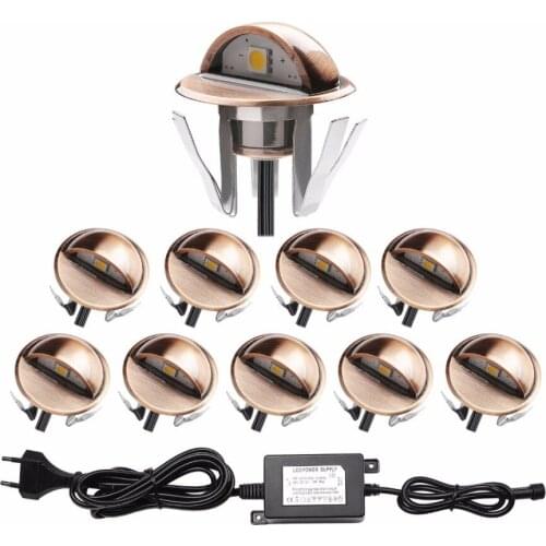 Top Grade Underground Steps Board Terrace Backyard Deck Lighting Remote Control LED Deck up Lights 10pcs/set B106X-10