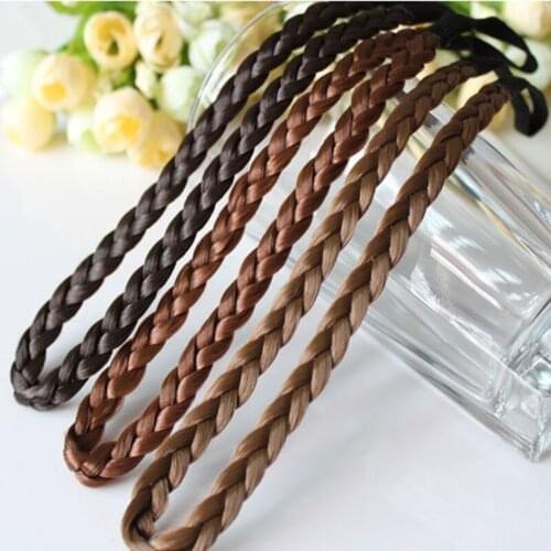 Black & Brown Wig Fashion Headbands Hairbands Elastic Bands on end Women Headwear Accessories