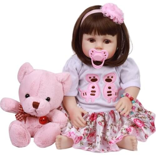 All gel simulation baby rebirth doll silicone Reborn Doll 18 '' 48CM