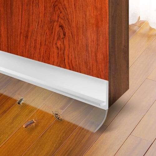 Silicone strip glass door and window seal sound insulation strip self-adhesive windproof wooden door seam door bottom windshield