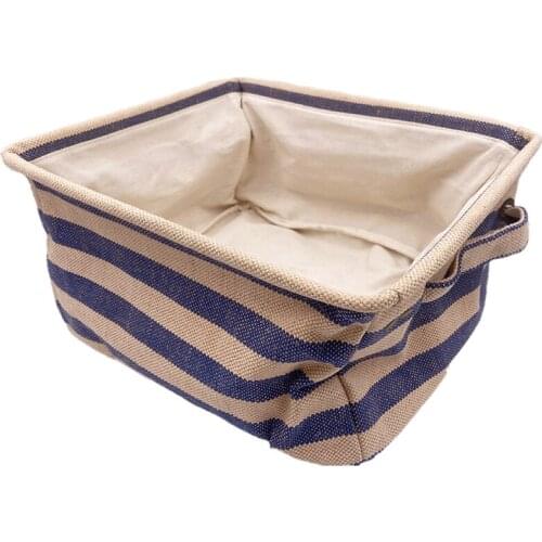 Folding Cotton and Linen Fabric Storage Box Closet Cubes Bins Organizer Kid Toy Offices for Storage Organization