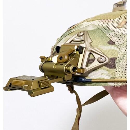 Tactical Wilcox L4 G24 Metal Helmet NVG Mount L4G24 Night Vision Fast OPS Helmet Parts NVG Adapters With OP Type Mount Shroud