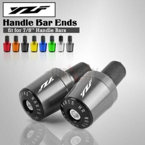 Motorcycle CNC 7/8'' 22MM Handlebar Handle Bar End Grips Cap Weight Plugs Silder For YAMAHA YZF R6S YZF R6 YZF-R1 YZF R1