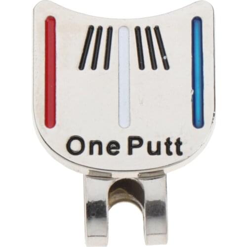 Zinc Alloy Golf Hat Clip with Magnet Ball Marker Putting Tools Putting Ball Position Marker