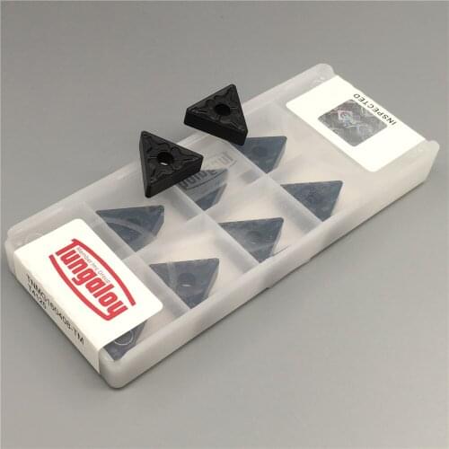 10pcs TNMG160408 TM T4125 Carbide Insert External Turning Tools High Quality Turning For MTLNR/L Tool Holder Lathe cutter