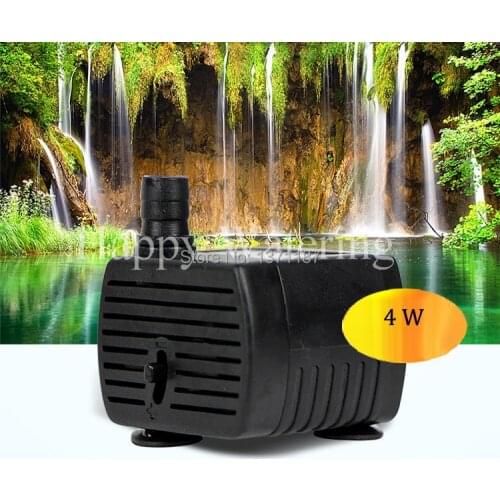 2Pcs/Lot 300L/H 4W Aquarium Submersible Water Pump Fish Tank Pond Fountain Free Shippng