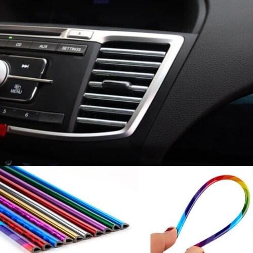 2020 Car styling Car Air Conditioner Outlet Vent Decoration Strip for Opel Mokka Corsa Astra G J H insignia Vectra Zafira Kadett