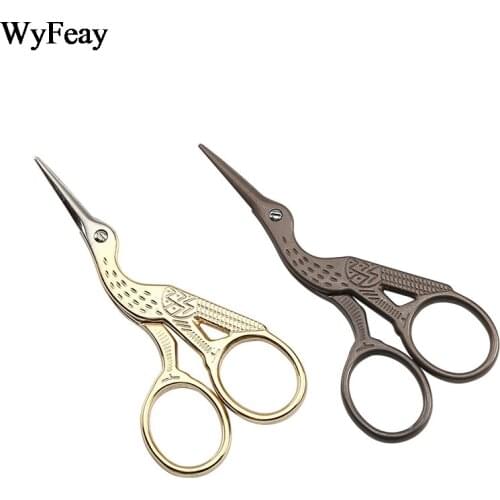 3.5" 4.5" Crane Cross Stitch Retro Classic Vintage Antique Embroidery Sewing Stainless Steel Tailor Scissor Handicraft Fabric