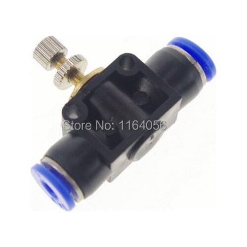 5x Push In Speed Controller 6mm Pneumatic Air Flow Control Valves