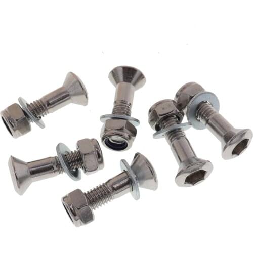 6Pcs/Set M8*25mm Rear Sprocket Bolt Screw for Motorcycle Dirt Pit Bike Chain Drive System